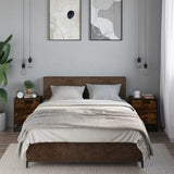 Bedside Cabinets 2 pcs Smoked Oak 40x31x50 cm Engineered Wood 848679
