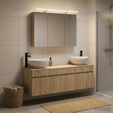 Bathroom Cabinet Set 4 pcs Sonoma Oak Engineered Wood 3406617