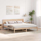 Bed Frame Brown 180 x 200 cm Solid Pine wood 872179