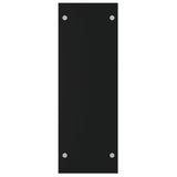 Firewood Rack Black 80x35x100 cm Tempered Glass 327470