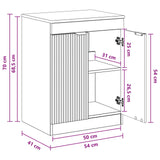 Bathroom Cabinet Black 54 x 41 x 70 cm Engineered Wood 890149