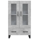 Highboard Concrete Grey 69.5x31x115 cm Engineered Wood 828328