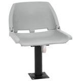 4 Piece Foldable Boat Seat Set No Pillow Grey 48x51x41 cm 3284276