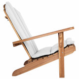 Garden Adirondack Chair Natural Solid Teak Wood 42041356
