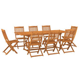 Dining Set Brown Solid Acacia wood Large Dining Set Rectangular 3086988