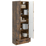 Cabinet Set 2 pcs Smoked Oak Engineered Wood 3416939