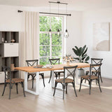Dining Table Legs U-Shaped 3 pcs White 90x cm Steel 4013209