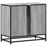 Bathroom Sink Cabinet Grey Sonoma 65x33x60 cm Engineered Wood 849267