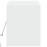 TV Wall Cabinet with LED Lights White 100x31x35 cm 852362