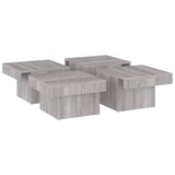 Coffee Table Grey Sonoma 90x90x28 cm Engineered Wood 826636