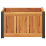Garden Planter 45x30x27.5 cm Solid Wood Acacia and Steel 367613