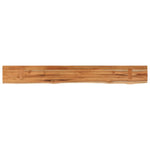 ZNTS Wall Shelf 140x20x2.5 cm Rectangular Solid Wood Acacia Live Edge 370231