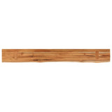 ZNTS Wall Shelf 140x20x2.5 cm Rectangular Solid Wood Acacia Live Edge 370231