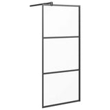Shower walls Black 80 x 195 cm Glass and Aluminium 151876
