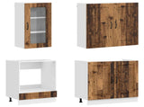 Kitchen Unit KALMAR 8 pcs Old Wood Engineered Wood 3438379