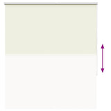 Roller Blind Blackout Off White 135x130 cm Fabric Width 131.6 cm Polyester 4011629