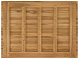 Table Top 80 x 80 x 3.5 cm Square Solid Teak Wood Natural 42033147
