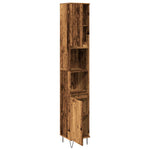 ZNTS Bathroom Cabinet Old Wood 30x30x190 cm Engineered Wood 857199