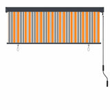 Roller Blind Yellow and Blue 180 x 250 cm Fabric and Aluminum 362082
