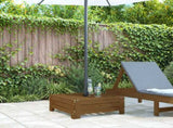 Parasol Base Cover Honey Brown Solid Wood Pine 825334