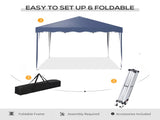 3 x 3cm Adjustable Height Pop-Up Gazebo, with Bag - Blue T3398P318787