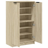 Shoe Cabinet Sonoma Oak 59x35x100.5 cm Engineered Wood 811442