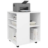 Storage Cabinet White Engineered wood Medium Sleek 808458