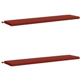 2-Piece Bench Cushions SOEST 2 pcs 100% Polyester Red 949155