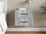 Wall-Mounted Bedside Cabinet Grey Sonoma 34.5 x 33 x 40 cm 898647