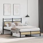 Bed Frame without Mattress Sonoma Oak 120x200 cm Engineered Wood 4106942
