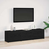 TV Cabinet Black oak 162.5 x 34 x 40 cm Engineered wood 868952