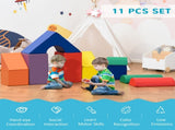 11-Piece Kids Soft Play Set, Foam Block, Toys for Climbing, Crawling, Multicoloured T3398P348555