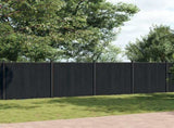Fence Panel Grey 1218x186 cm WPC 3282795
