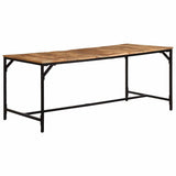 Dining Table 180x90x75 cm Solid Wood Rough Mango 373606