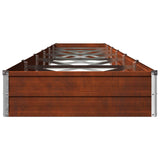 Raised Garden Bed Rusty 480 x 80 x 24 cm corton 8006523