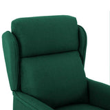 Recliner Chair Dark Green 66.5 x 94 x 101.5 cm Polyester 340158