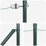 Fence Post Other 26 pcs Silver 3.2 x 3.2 x 100 cm Steel 3350169