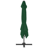 Cantilever Garden Parasol with Aluminium Pole 400x300 cm Green 44635