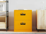 File Cabinet with Drawer Mustard Yellow 45.5 x 42 x 74.5 cm 891613