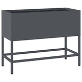 Raised Garden Planter Anthracite 60 x 26 x 45 cm Steel 865885