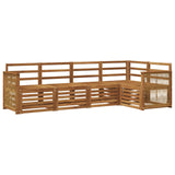 Sectional Sofa Set 4 pcs Natural Solid Acacia Wood 3384355