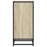 ZNTS Sideboard Sonoma Oak 35.5x35x76 cm Engineered Wood and Metal 848955