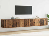Wall-mounted TV Cabinet Set 2 pcs Old Wood Engineered Wood 3415571