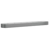 Garden Raised Bed Galvanised Steel 544x100x36 cm Grey 319014
