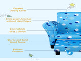 Toddler Chair Children's Armchairs Wood Frame w/ Footrest Anti-Slip Legs High Back Arms for Bedroom T3398P347636