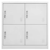 Locker Cabinets 5 pcs Light Grey 90x45x92,5 cm Steel 3095227