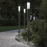 Bollard Lights with Outlet 3 pcs 110 cm Stainless Steel IP44 4006064