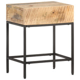 Side Table 40x30x50 cm Solid Rough Mango Wood 320938