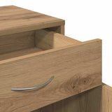 Rolling Cabinet Artisan Oak 45x38x54 cm Engineered Wood 856655