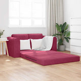 Sofa Bed Wine Red 148 x 71 x 83 cm Velvet 4106687